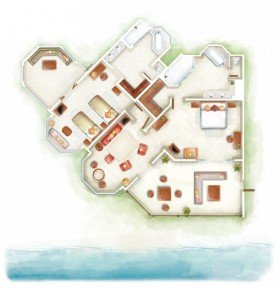 2-Bedroom Senior Family Suite Beachfront