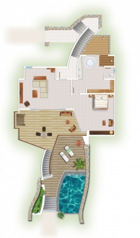 Beachfront Senior Pool Suite